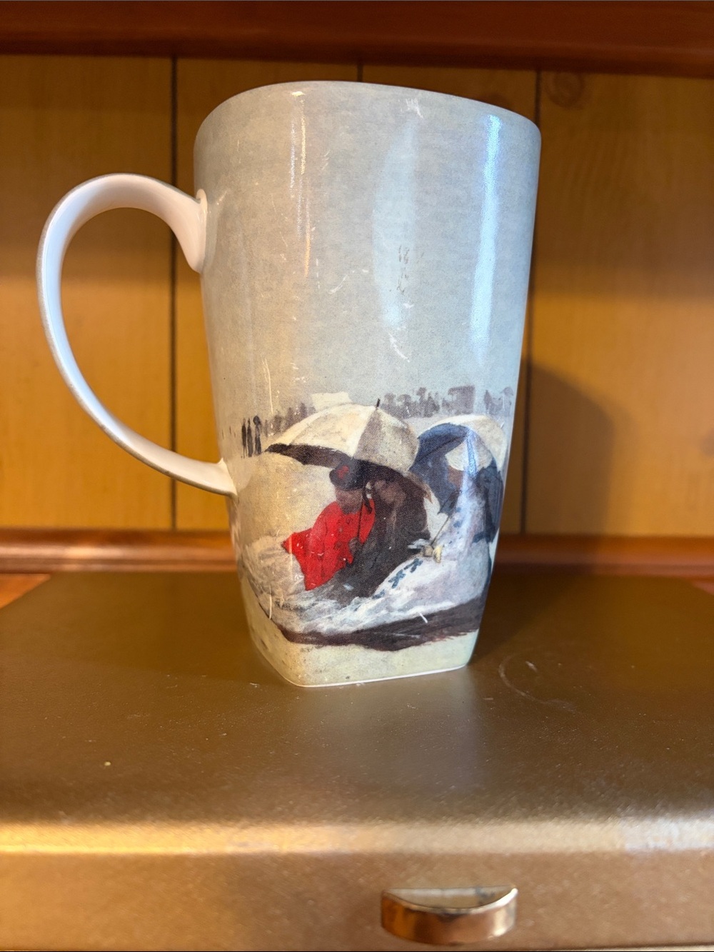 McIntosh Fine bone China - "Homer East Hampton Beach" Grande Mug